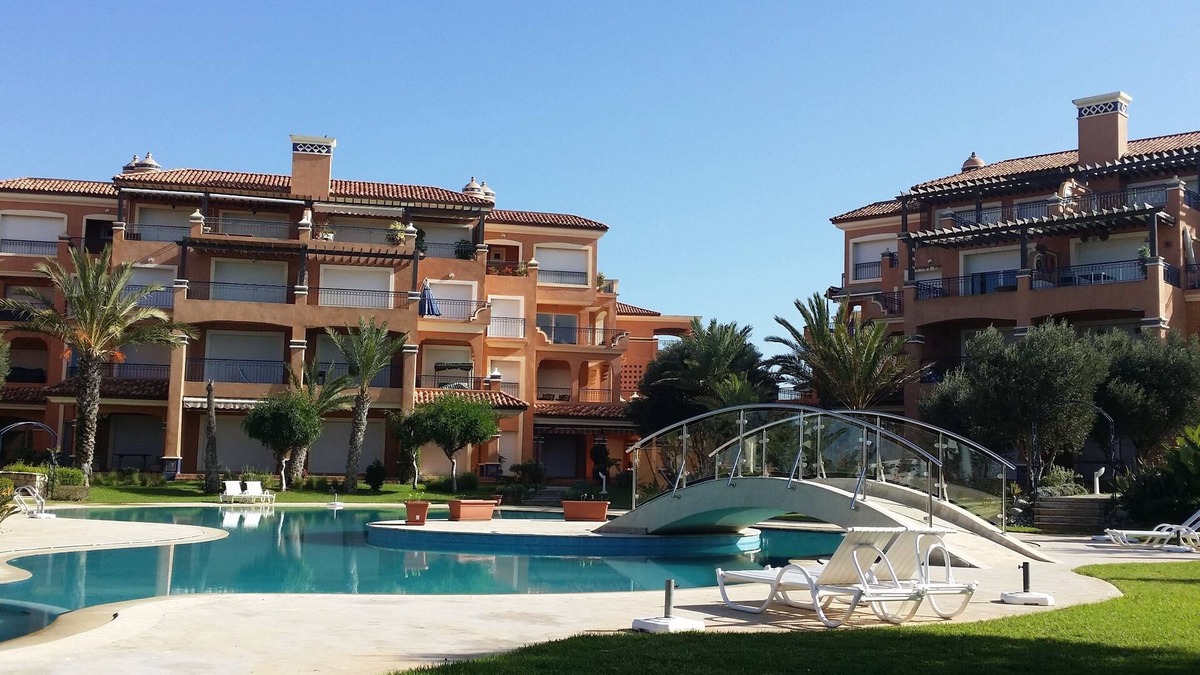 Skhirat Apartment | Résidence du Golf in Bouznika-Plage with 2 swimming pools;