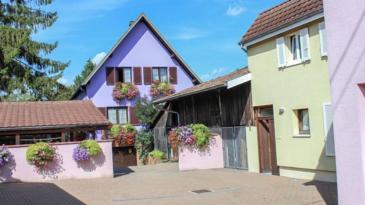Marckolsheim Apartment | Résidence jaune et rose by Interhome