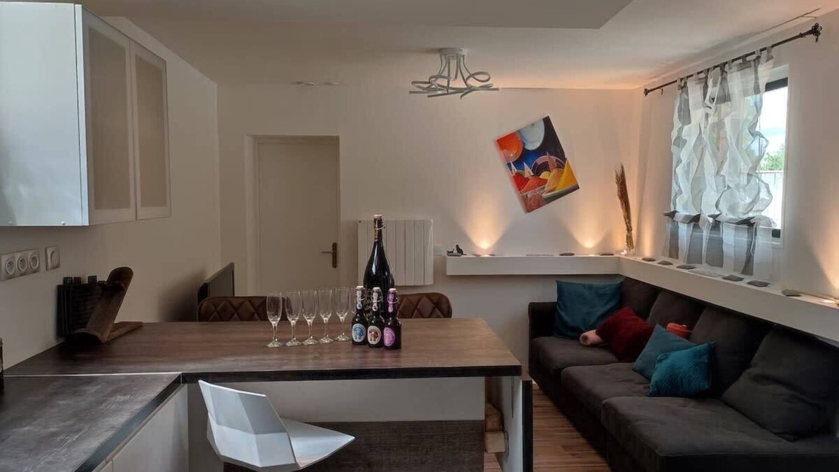 Chalons-en-Champagne Apartment | Rêve de Bulles, 62m2 of charm, 2 large bedrooms