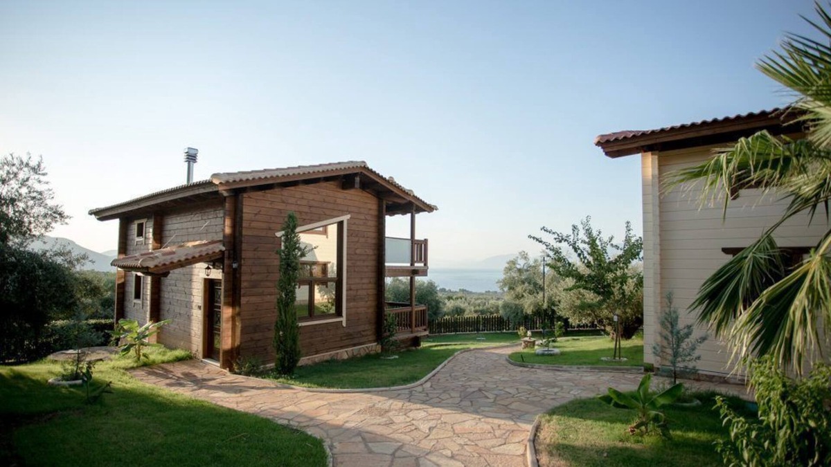Chalcis Villa | R 3044 Villa Evron with Sea View Pool & Private Sauna WITH Central Heating, Private Sauna & Sofa Be