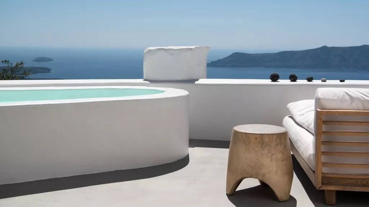Imerovigli Villa | R 3294 Villa Haruki With External Jacuzzi ,Bath Amenities & Daily Maid Service.