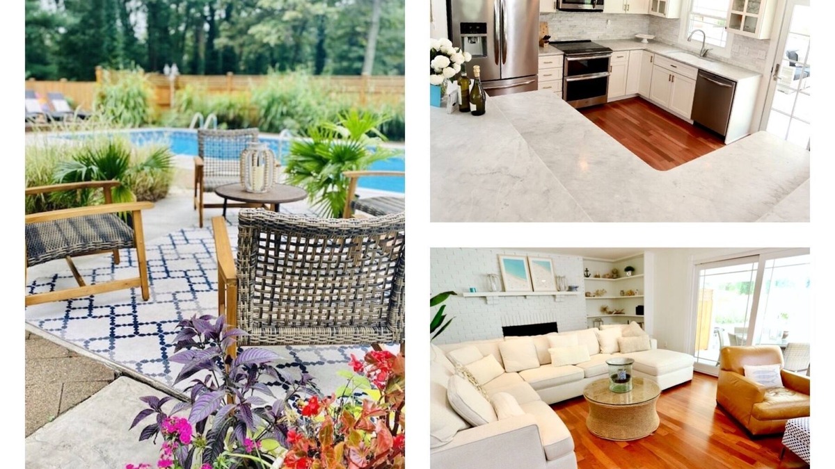 Arnold Cottage | Rare find! Chic cottage, salt water heated pool May 15-Oct15.
