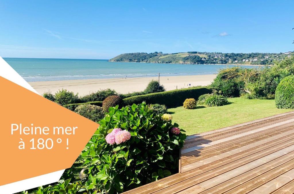 Saint-Michel-en-Greve Apartment | Rare, Vue pleine mer à 180°c surplombant la plage