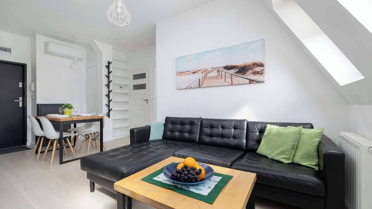 West Pomeranian Voivodeship Apartment | Rayskiego 19 | Szczecin | Stylish Apartment | Air conditioning in the living roo