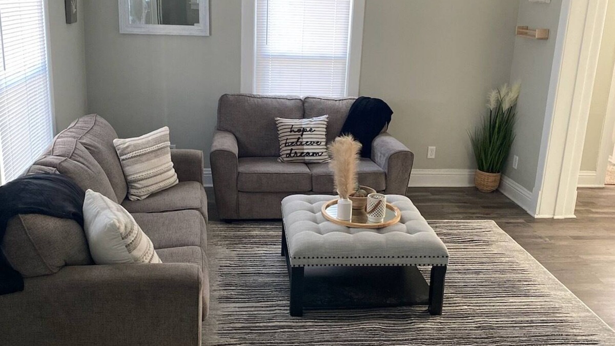 La Porte House | Recently renovated and furnished with outdoor fire pit & games!