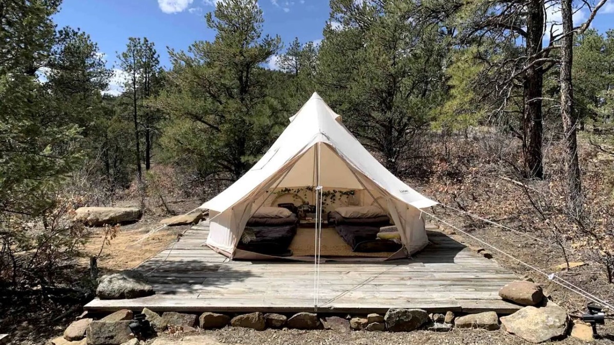 Boncarbo RV Rental | Reconnect with Nature at this Unique Bell Tent in Colorado