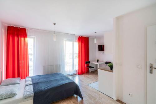 Krzyki Apartment | Red Apartment z Tarasem