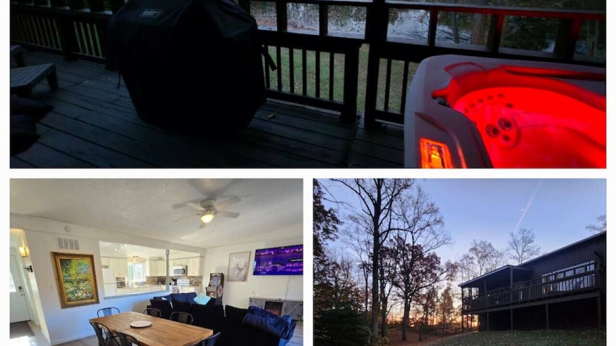Streetsboro Cabin | Red Fox Run At Heron Hill Retreat Hot Tub on Lake!