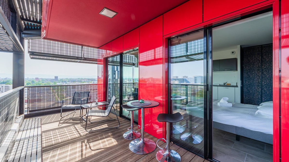 Neudorf Ouest Apartment | Red Sky - Studio presqu'île Malraux avec terrasse