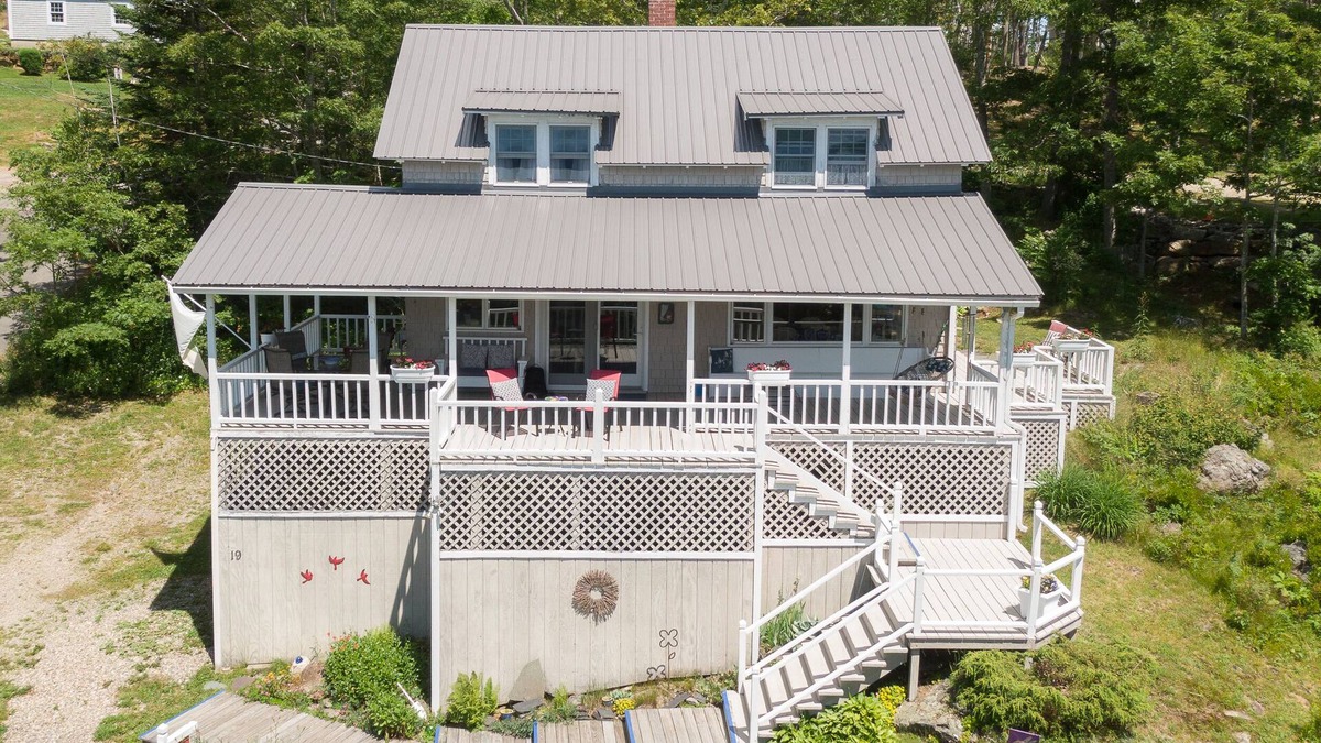 Bayville Cottage | Redbird Cottage. Charming respite w/large wrap-around porch and ocean views
