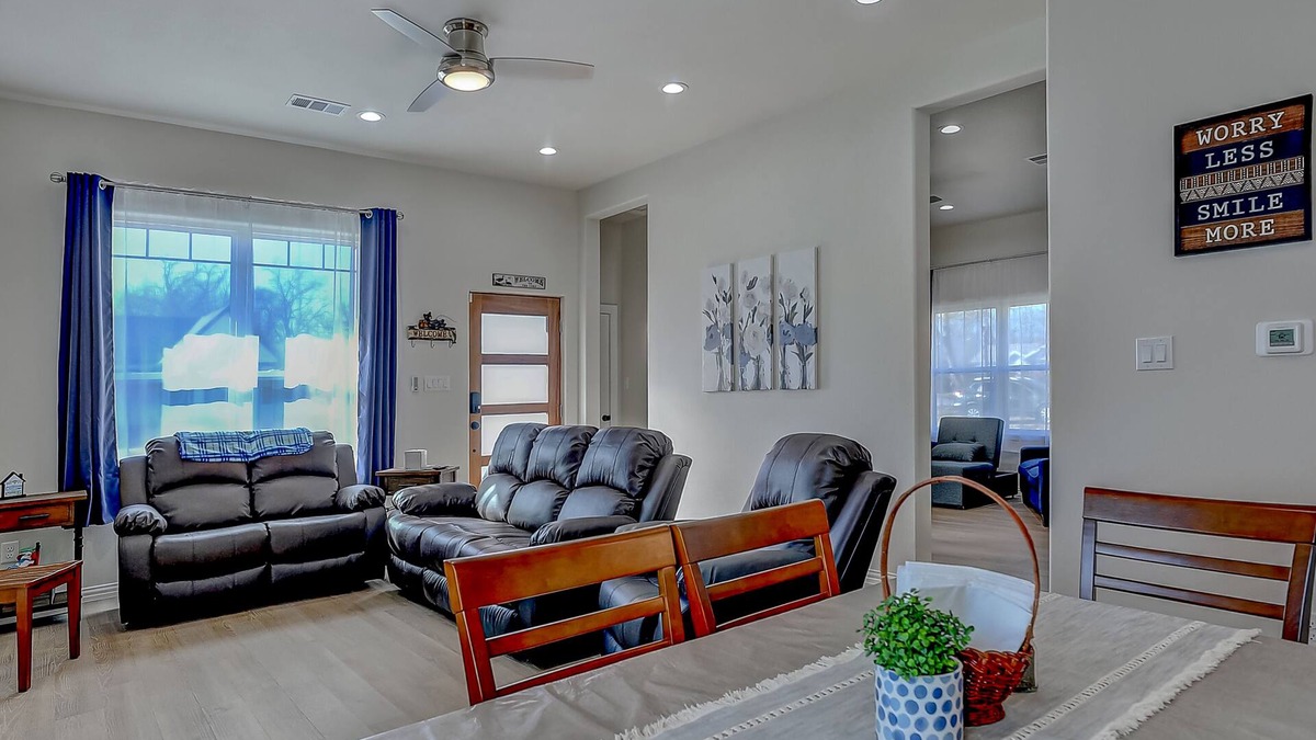 Denison House | "Reel Time" All set up for a family of up to 8!