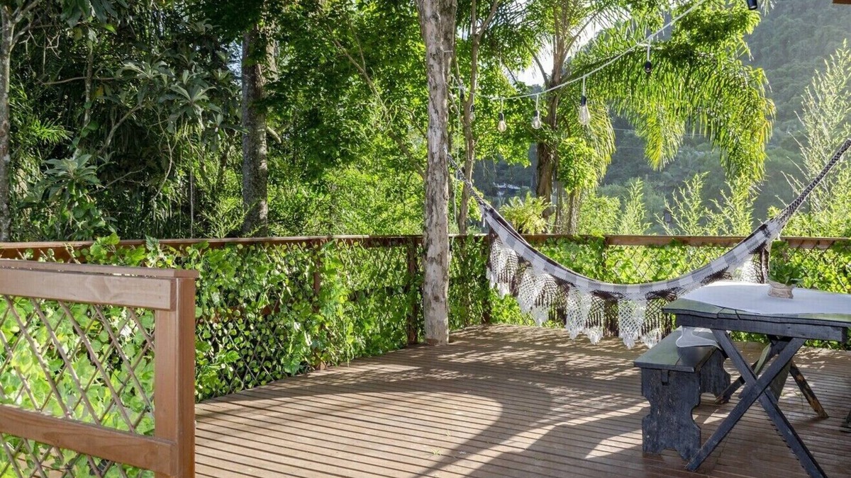 Aurora House | Refúgio na natureza com Wi-Fi e churrasqueira