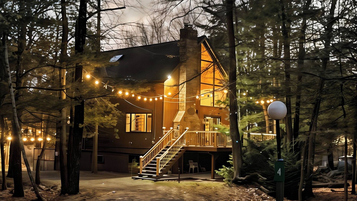 Lake Harmony Estates Cabin | Refined Friends & Family Fun Cabin w/a Twist*Hot Tub*Sauna*