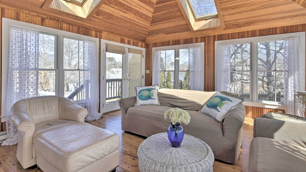 Popponesset House | Refined Retreat w/Outdoor Shower, 1 Block to Beach