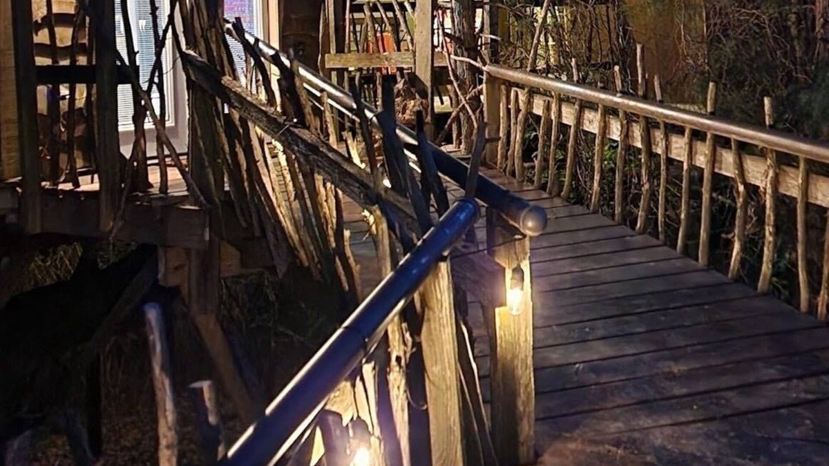 Farmersville Bed & Breakfast | Relax amongst the trees in this beautiful romantic treehouse