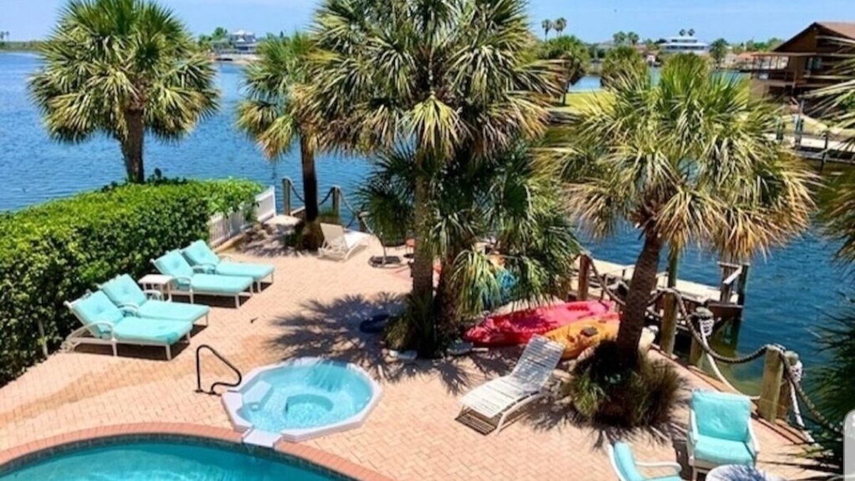 Spring Hill House | Relax and Play! Gulf FRONT, Private Pool, On-Site Pontoon Boat Rental