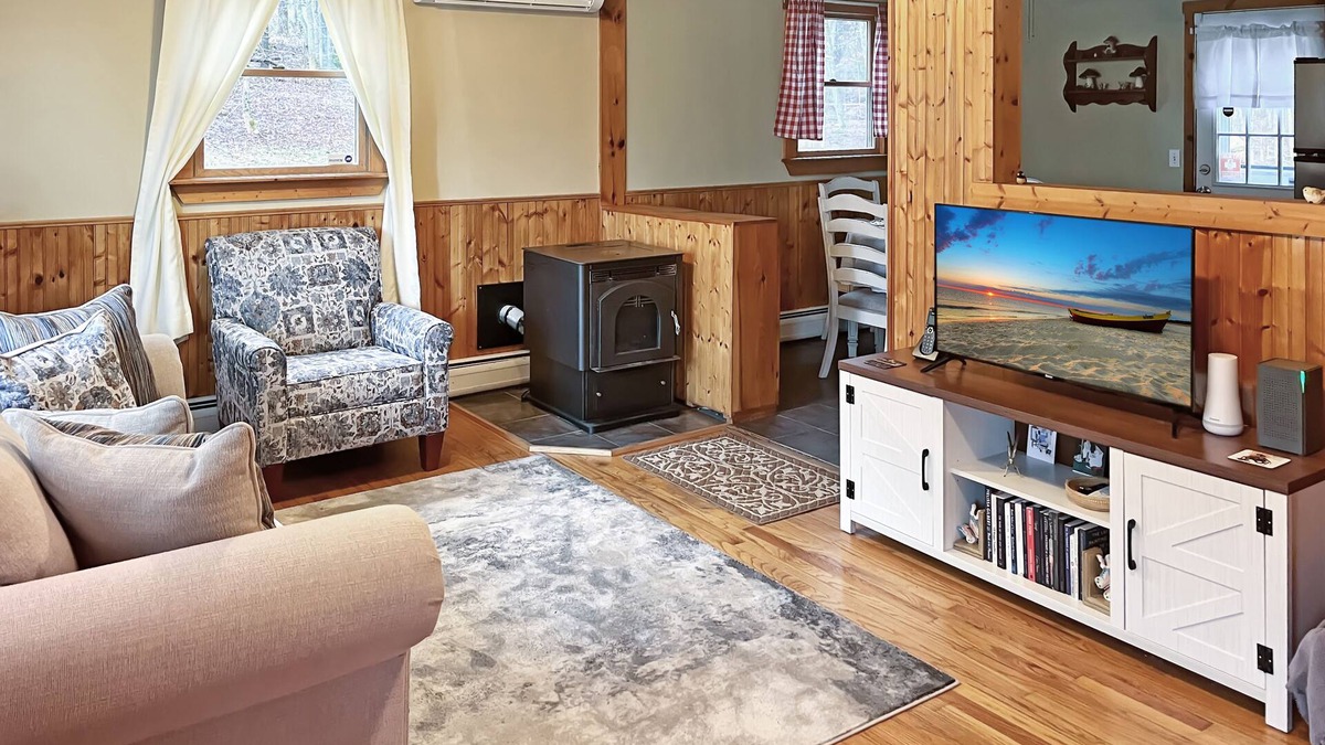 Stamford House | Relax by our scenic brook and enjoy the view of the Green Mountains!