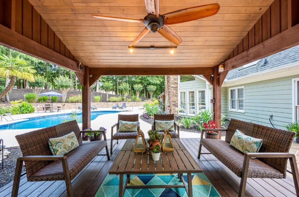 Cartersville House | Relax In Private Pool & Cozy Gazebo At Param Farms