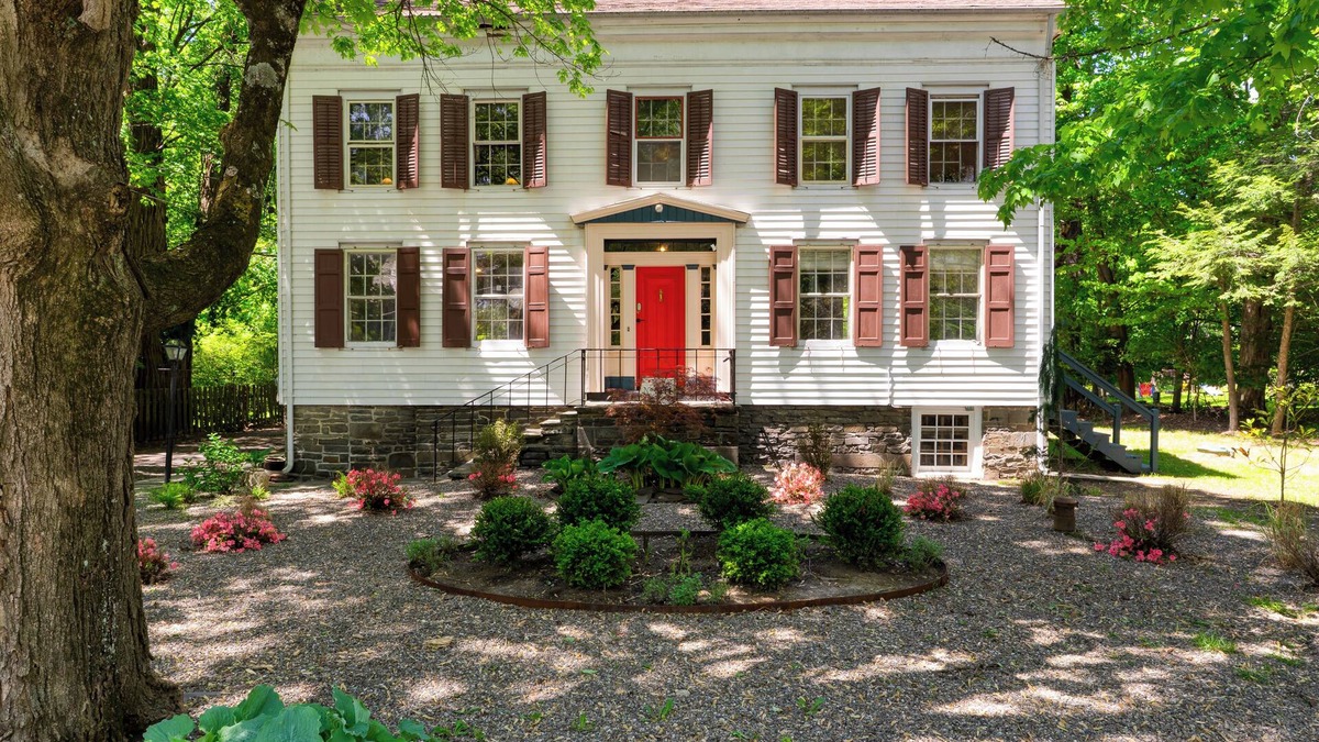 Town of Marbletown House | Relax in Style at Historic Modern on Main with Modern Amenities & Wooded Views