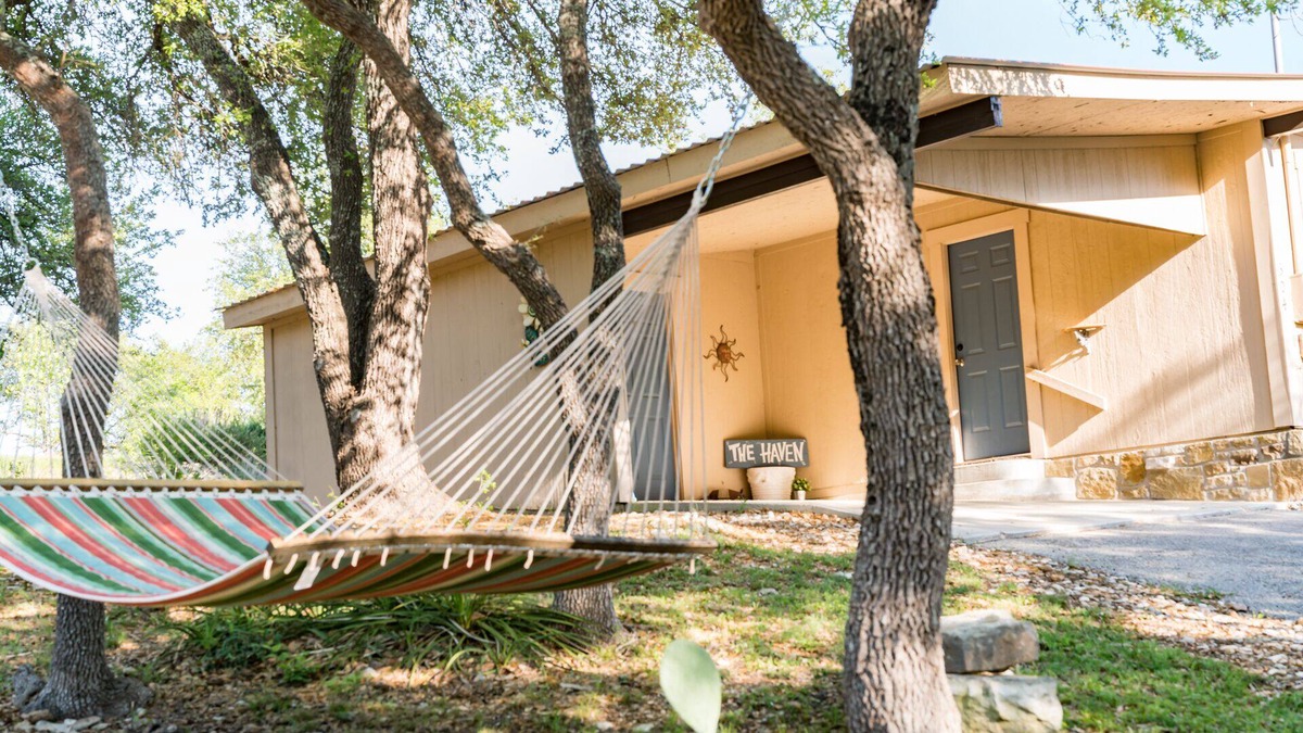 Wimberley Cottage | Relax on a Hammock at The Haven