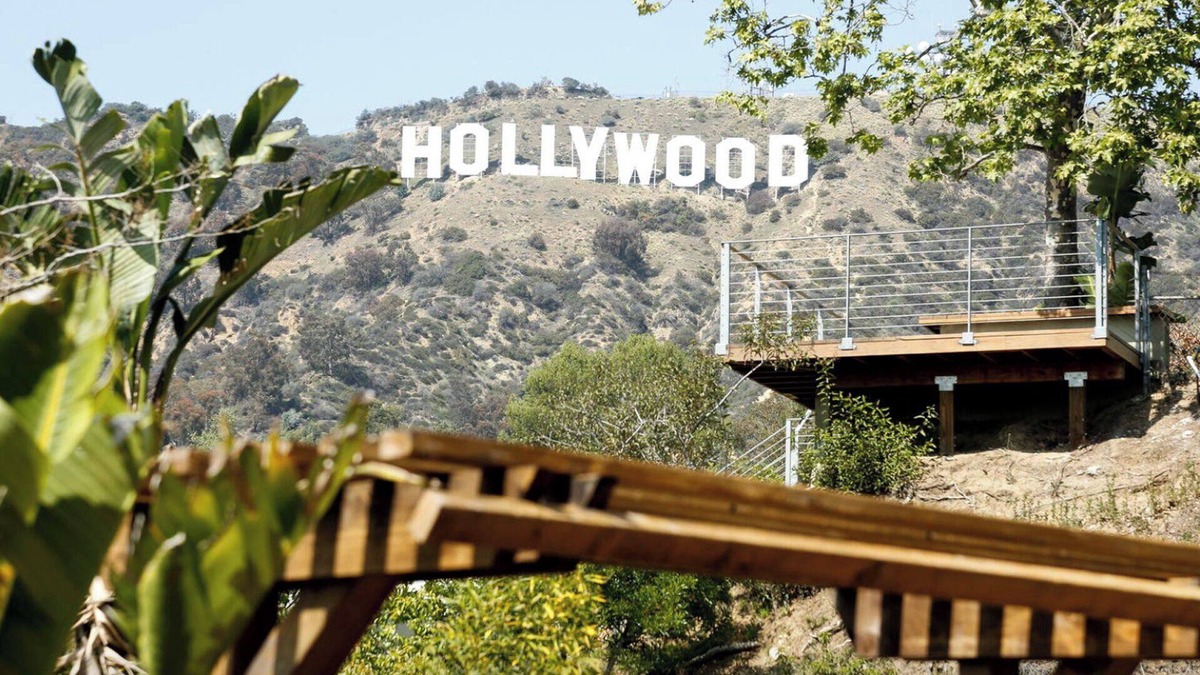 Hollywoodland House | Relax On The Spacious Deck and Enjoy The Hollywood Sign and Lush Canyon Views