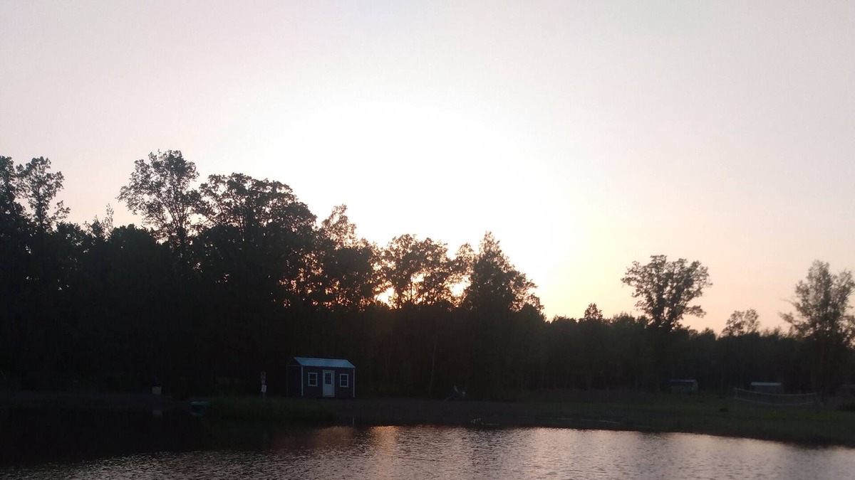 Brook Park RV Rental | Relaxing cabin in family campground