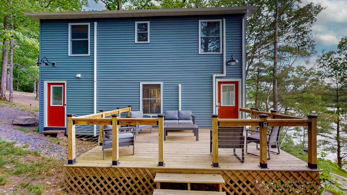 Castleton House | Relaxing, cozy, lakefront home with secluded deck, dock & direct lake access