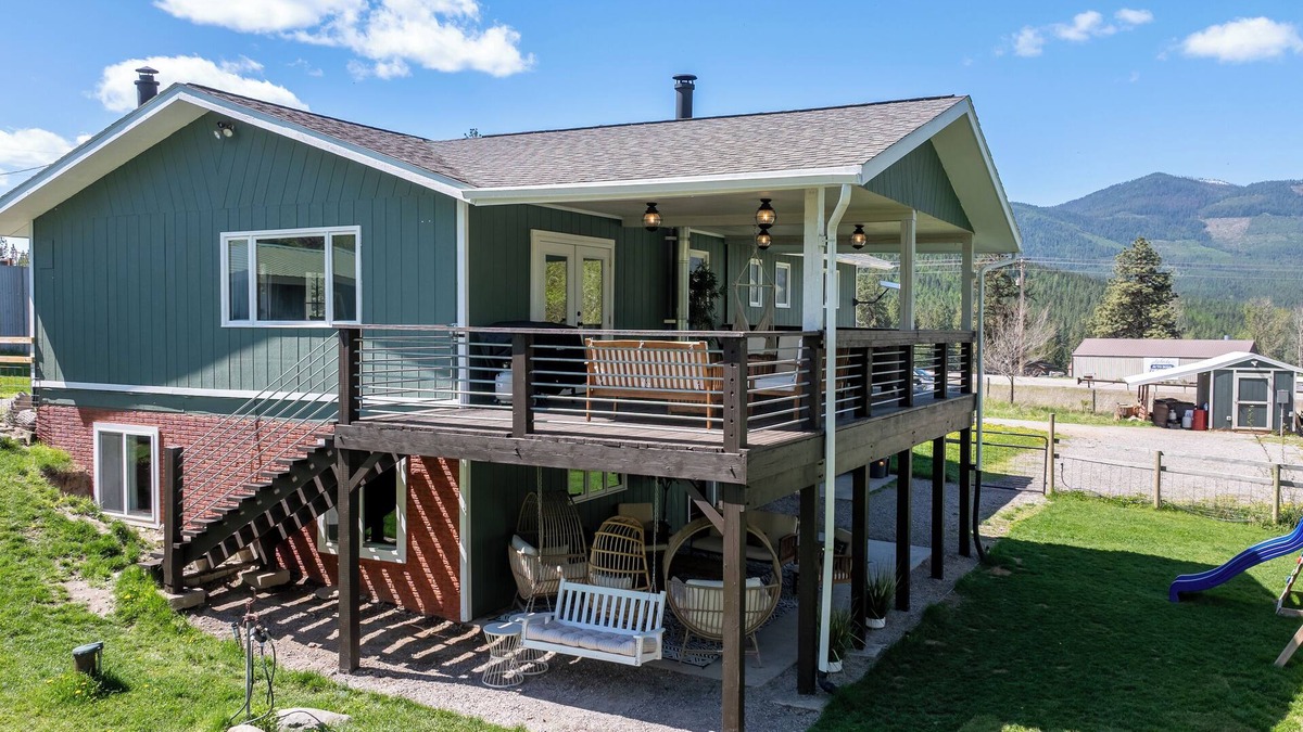Evaro House | Relaxing Creekside House: Creek, Hot Tub, & Yard Games