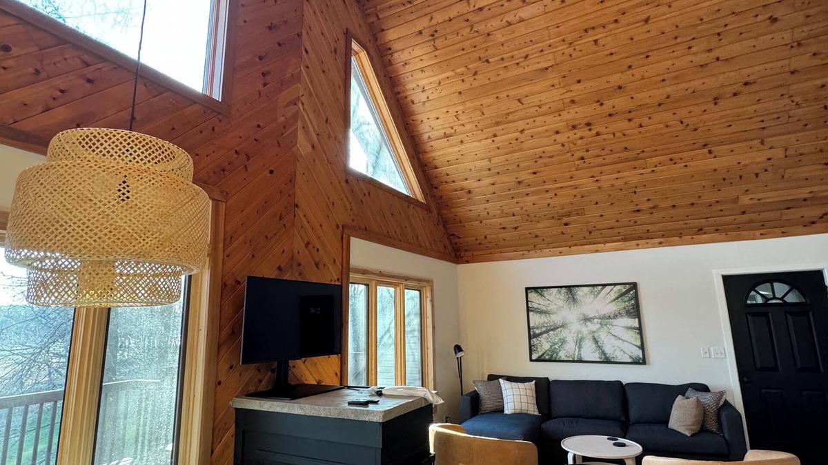 Remer House | Relaxing Lakefront Gem: Cozy Cabin, Hot Tub & Private Natural Shoreline