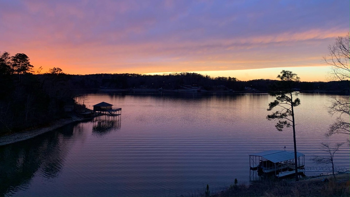 Cook Springs House | Relaxing Lakefront Retreat spectacular views w/ boat dock and hot tub