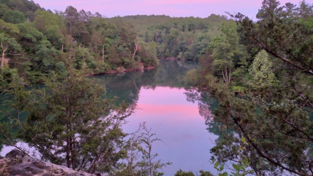 Eureka Springs Cabin | Relaxing & private cabin with lake & waterfall views, firepit, washer/dryer