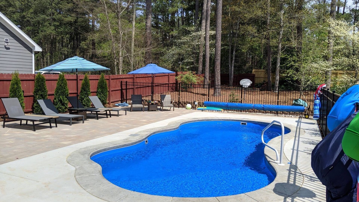 Northwest Raleigh House | Relaxing Raleigh Retreat w/Heated Saltwater Pool, HotTub, Screened Porch&FirePit