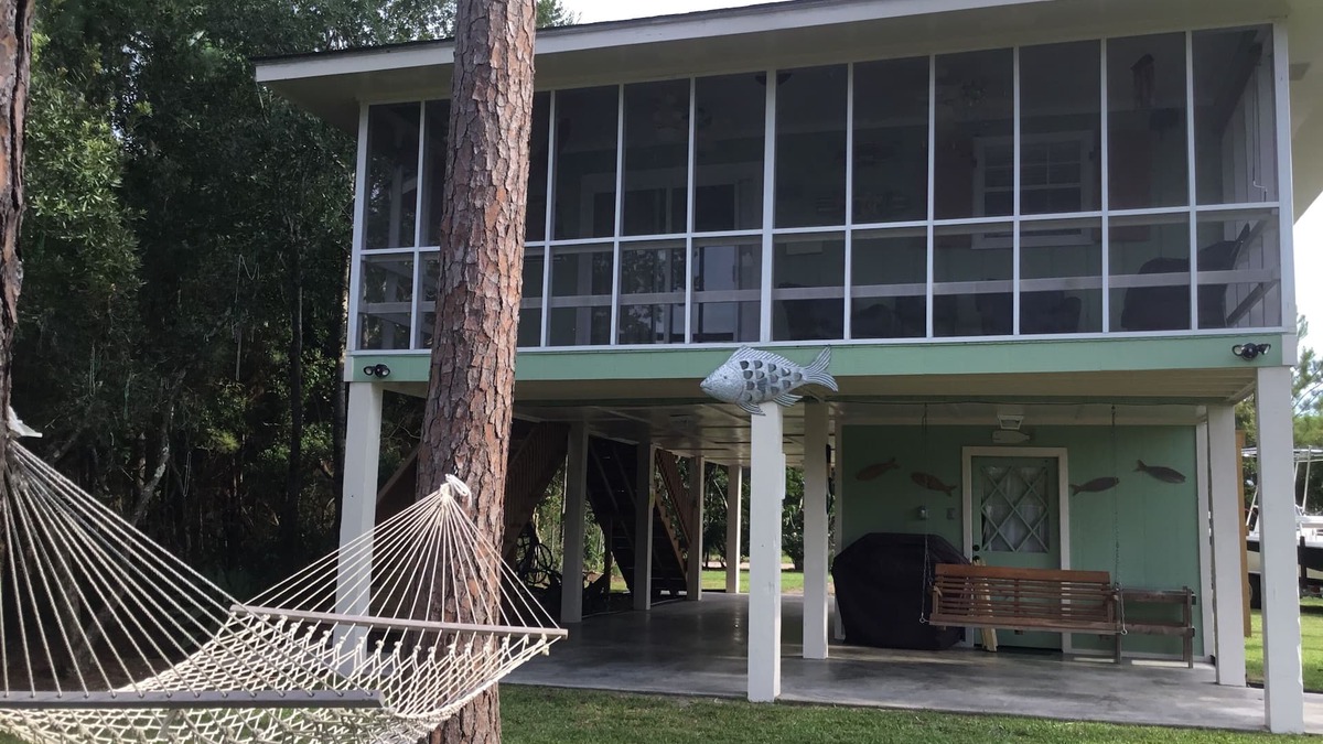 Bay St Louis House | Relaxing Waterfront Getaway with Fenced in Pet Friendly Property