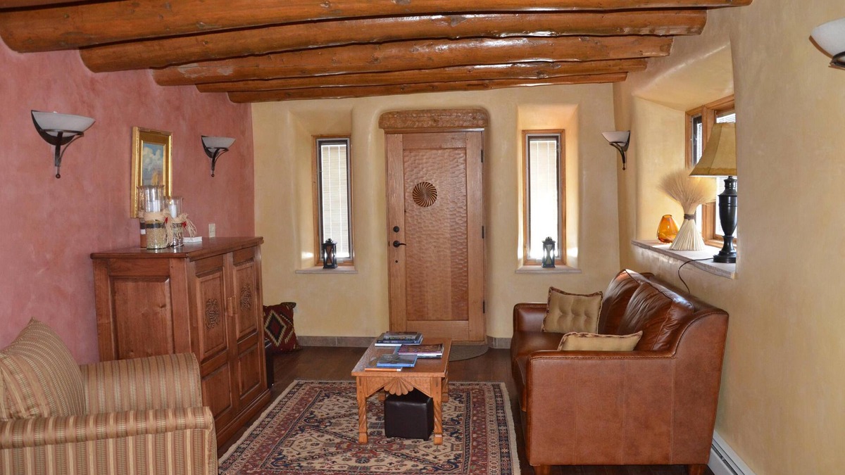 Truchas House | Remodeled 150 Year old Adobe, In historic New Mexico Village