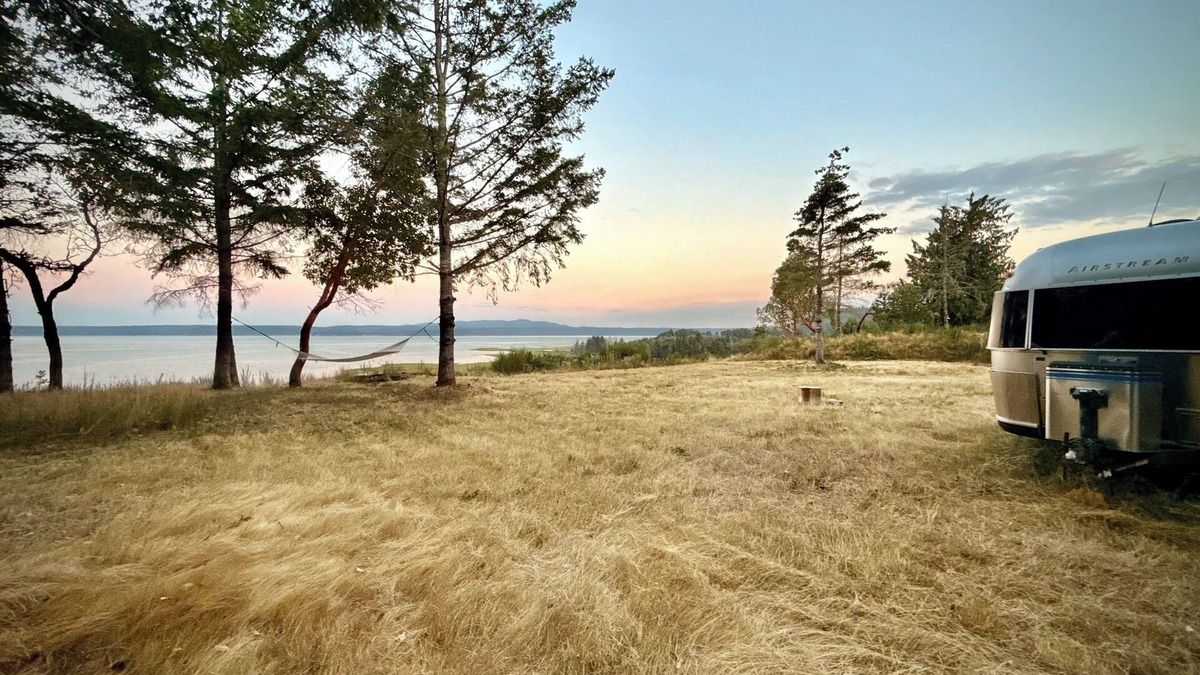 Brinnon House | Remodeled 32’ Airstream with incredible water views on large, private acreage