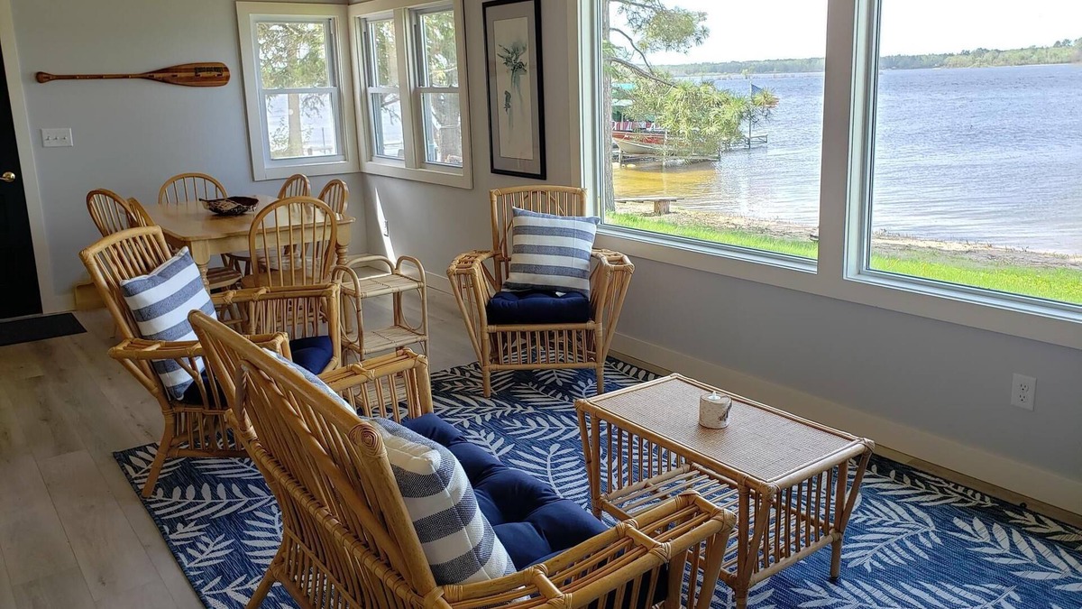 Bemidji Cabin | Remodeled Beachfront Cabin on Wolf Lake w/ dock & firepit!