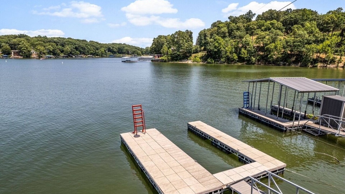 Grove Cabin | Remodeled cabin on Grand Lake with boat slip and boat dock. Pet-Friendly!