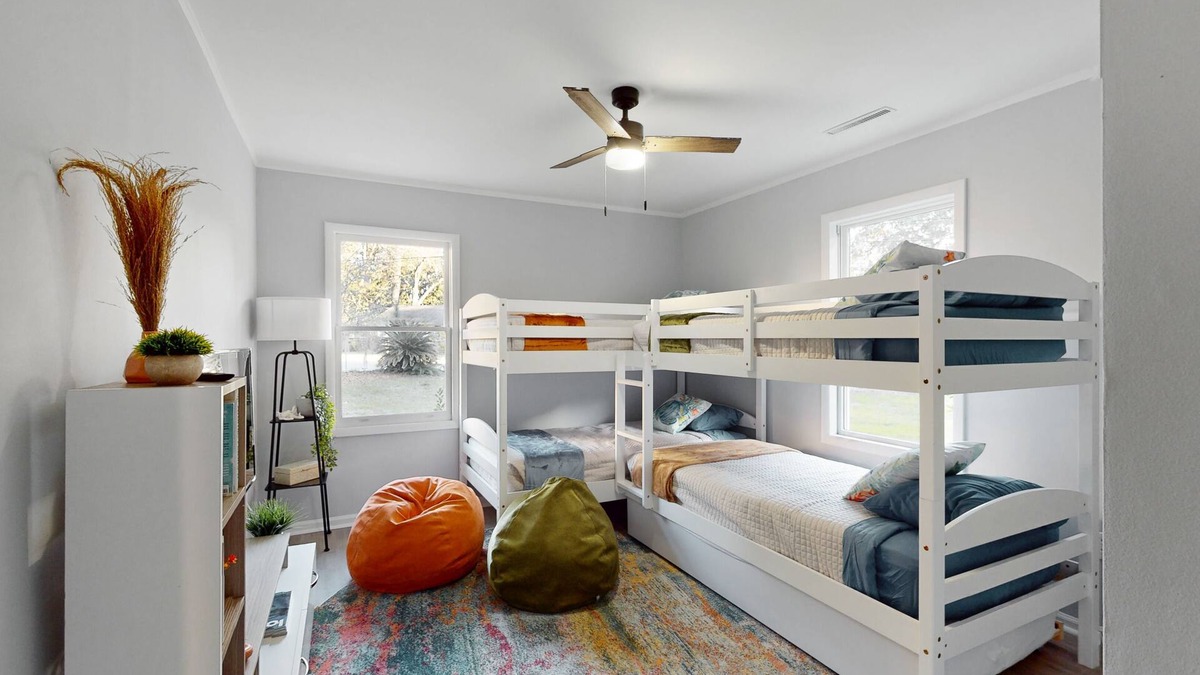 Shell Point House | Remodeled cozy ocean themed home with outdoor seating & firepit