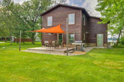 New York Mills House | Remote Retreat Cozy Home with Big Pine Lake Access!