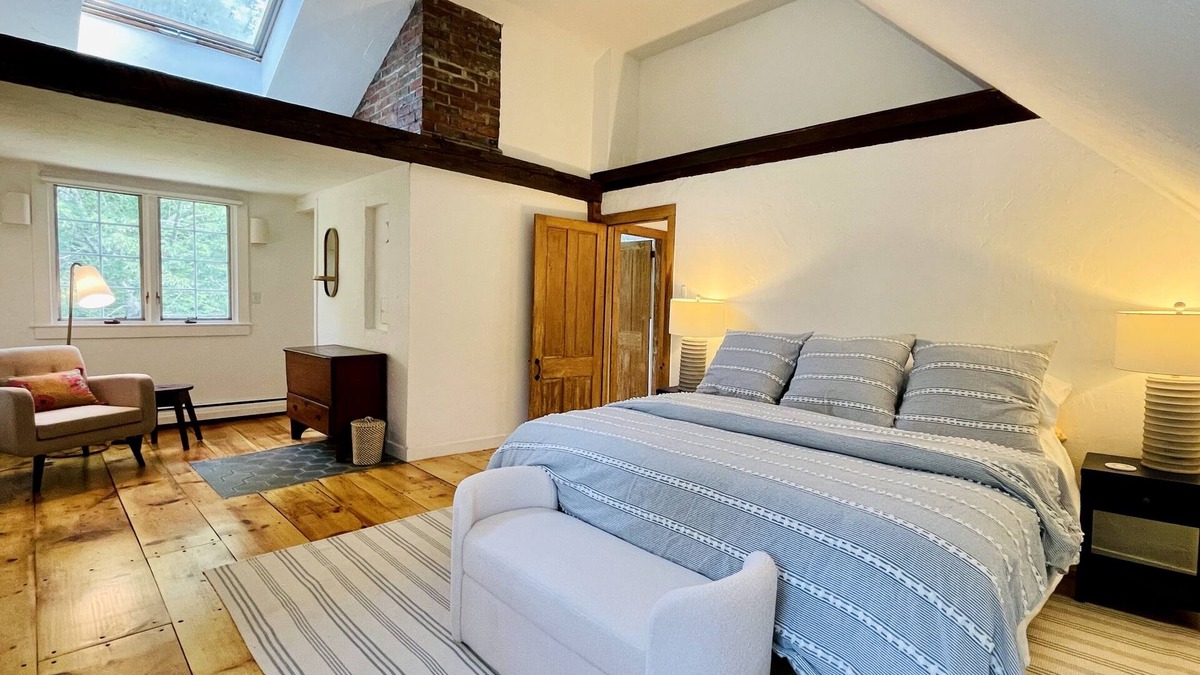 Strafford Other | Renovated 19th century farmhouse with swimming pond in private, bucolic setting