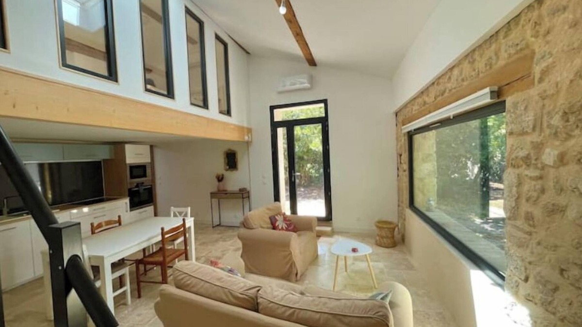 Poussan Villa | Renovated barn, private garden and shared pool.