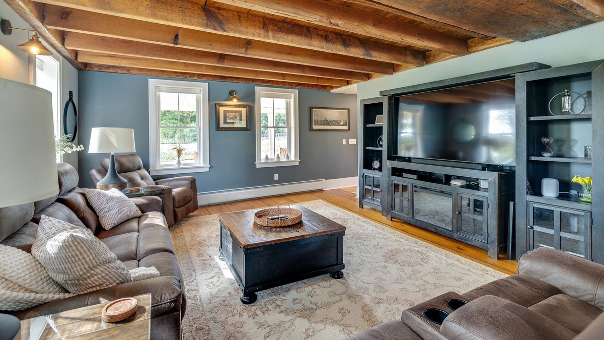 Chittenden County House | Renovated historic home with decks, game room, wet bar, washer/dryer, & firepit