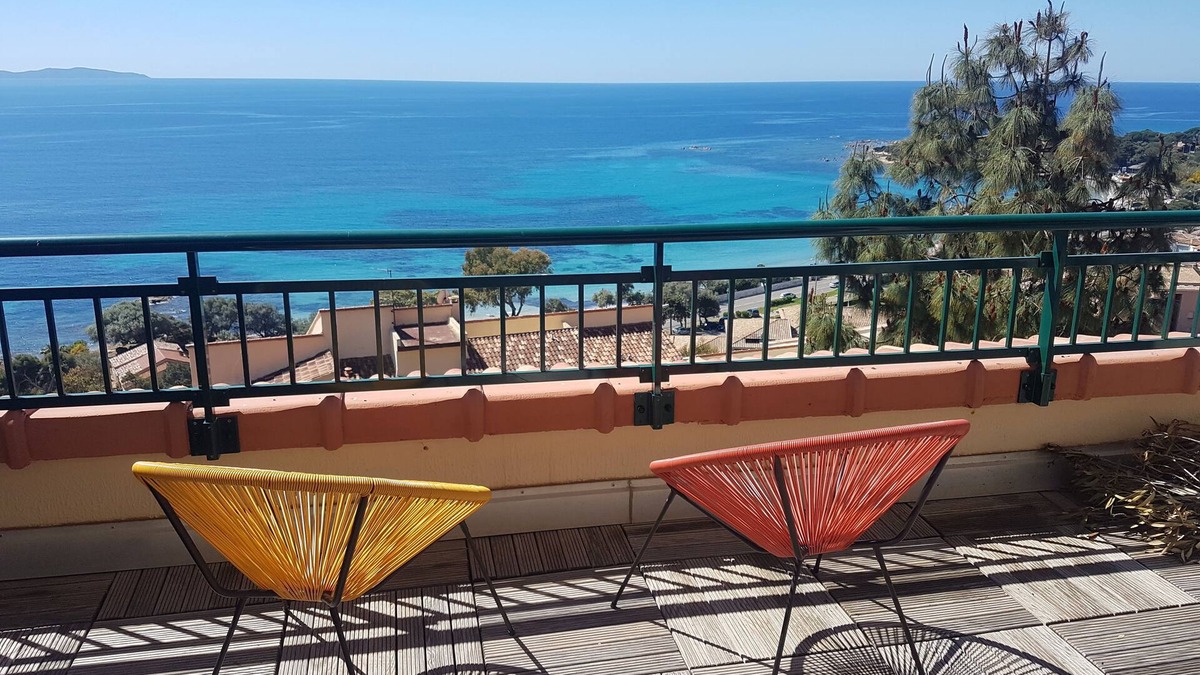 Ajaccio Apartment | Renovated studio with great sea view terrace Ajaccio/Sanguinaires Islands.