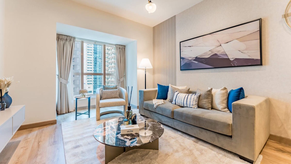Dubai Media City Apartment | Renovated Unit w/Skyscraper Views Close to Beach, Elite Residence,Dubai Marina