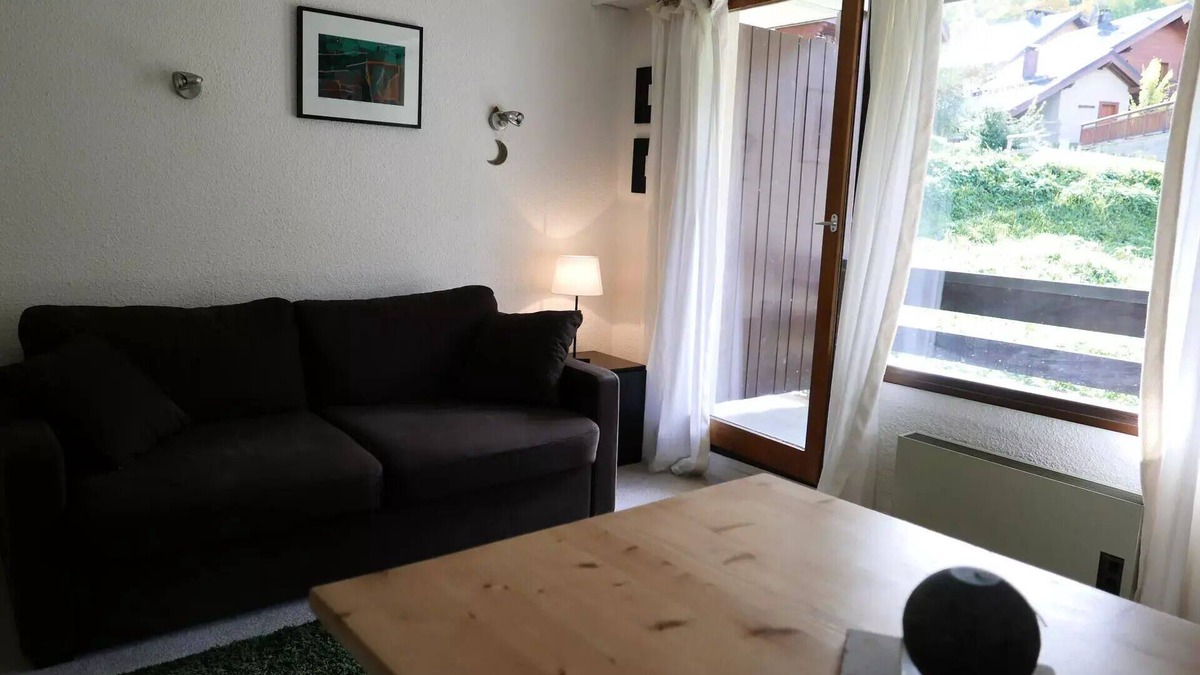 Valloire Apartment | Residence Plan Soleil - Studio cabin 4 persons 1* West exposure