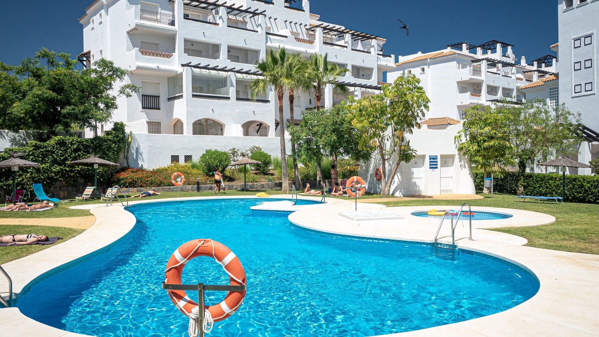 San Luis de Sabinillas Apartment | Residencial Duquesa 2101 Pool View