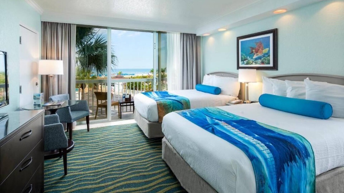 St. Pete Beach Hotel | Resort View with Balcony 2 Double Beds at RumFish, Pool