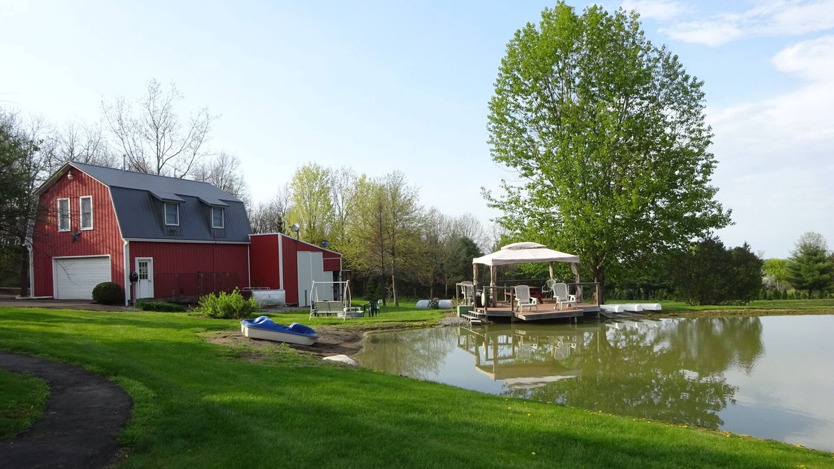 Livonia Center Apartment | Rest and relax- great view of Hemlock hills and surrounding area.