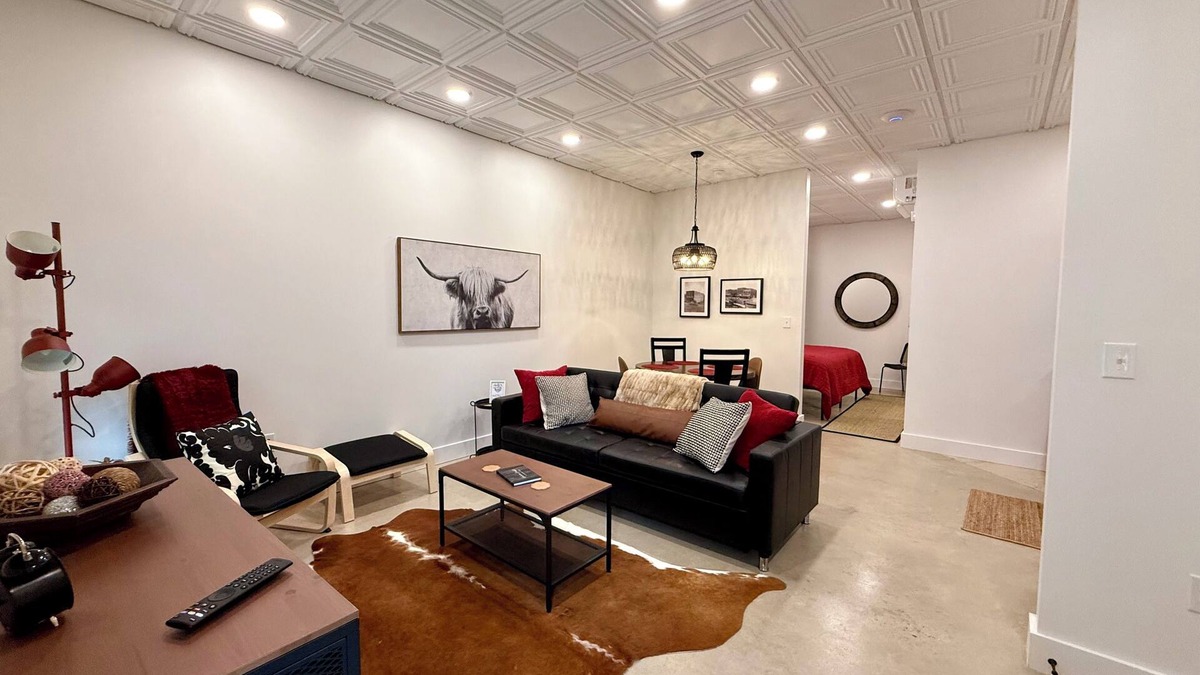 Pilot Mountain Apartment | Restful Remedy~A modern industrial farmhouse Alcove studio in Pilot Mountain.