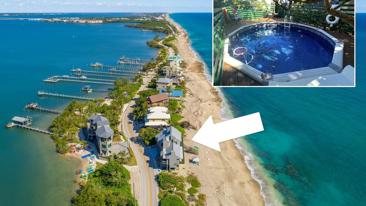 Stuart House | Restoration Sands: FL Beach House DIRECTLY on Beach! Pool, Elevator, Hot Tub!